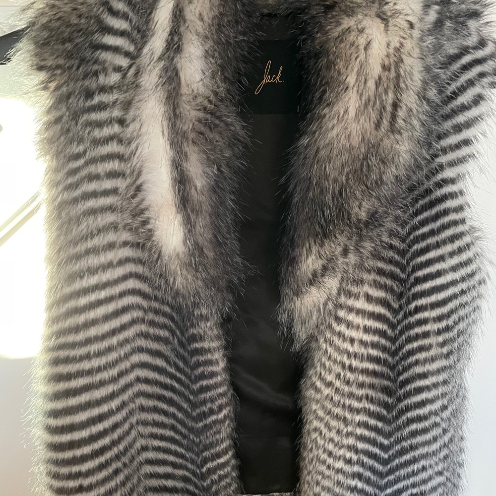 Faux fur vest